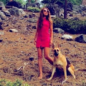 SUPmerge Fuchsia Swim  Dress XL Zipper "Created in the Waters of the World"